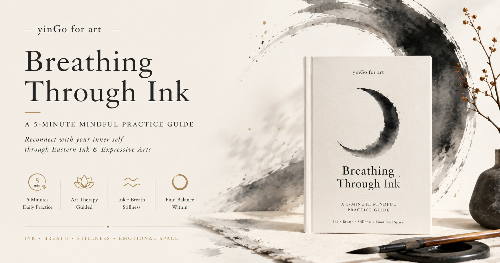 [Free] Breath in Ink: A 5-Minute Meditation Manual by yinGo for art